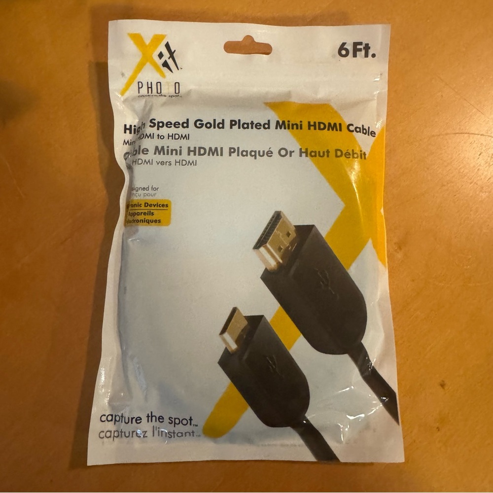 6ft Gold Plated Mini HDMI Cable new in original packaging